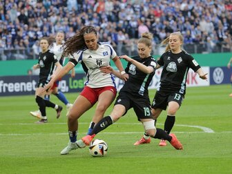 Arbeitssieg im Rekordspiel: Werder-Frauen im Pokalfinale Arbeitssieg im Rekordspiel: Werder-Frauen im Pokalfinale