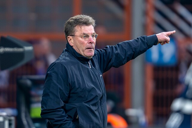 Bleibt bei Klassenerhalt noch länger in Bochum: Trainer Dieter Hecking.