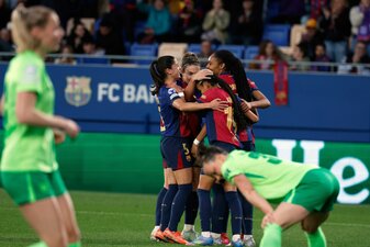 Ausgetanzt: Barcelonas Salma Paralluelo gab mit ihren frühen Toren den Takt vor. Ausgetanzt: Barcelonas Salma Paralluelo gab mit ihren frühen Toren den Takt vor.
