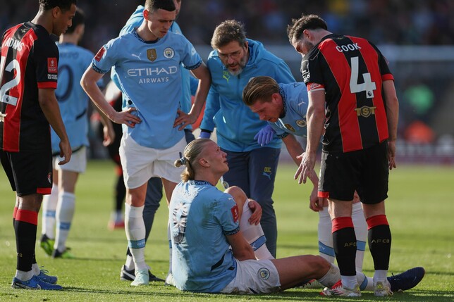 Erling Haaland fällt bei Manchester City vorerst verletzt aus