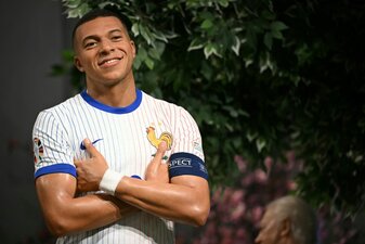 Vor Duell mit Arsenal: Mbappé bekommt Wachsfigur in London Vor Duell mit Arsenal: Mbappé bekommt Wachsfigur in London