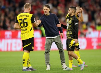 2:2 gegen die Bayern: Kovac "hochzufrieden." Foto: Maja Hitij/Getty Images 2:2 gegen die Bayern: Kovac "hochzufrieden." Foto: Maja Hitij/Getty Images