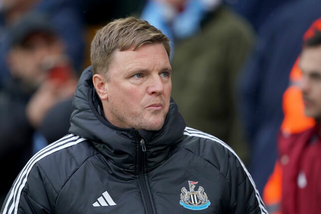 Sorge um Eddie Howe: Newcastles Trainer liegt im Krankenhaus.