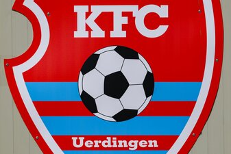 Das Wappen des insolventen Fußballvereins KFC Uerdingen 05. Das Wappen des insolventen Fußballvereins KFC Uerdingen 05.