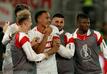 Jamie Leweling (m. l.) ist ein Leistungsträger beim VfB Stuttgart. Verlässt er die Schwaben im Sommer? | Foto: Alexander Hassenstein/Getty Images