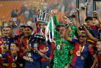 Den Pokalsieg Barcelonas feierte Marc-André ter Stegen als Ersatztorwart. Den Pokalsieg Barcelonas feierte Marc-André ter Stegen als Ersatztorwart.