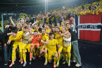 Das Überraschungsteam in der Europa League: Der FK Bodö/Glimt. Das Überraschungsteam in der Europa League: Der FK Bodö/Glimt.