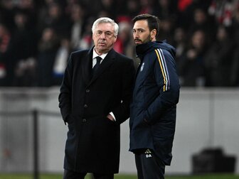 Davide Ancelotti (r), Sohn von Real Madrid-Coach Carlo Ancelotti (l.), ist als Trainerkandidat bei RB Leipzig im Gespräch. Davide Ancelotti (r), Sohn von Real Madrid-Coach Carlo Ancelotti (l.), ist als Trainerkandidat bei RB Leipzig im Gespräch.