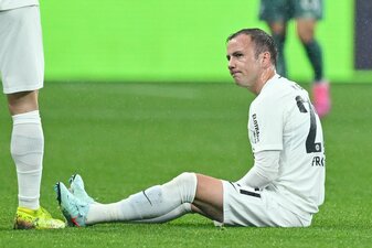 Für Mario Götze von Eintracht Frankfurt ist die Saison gelaufen. Für Mario Götze von Eintracht Frankfurt ist die Saison gelaufen.
