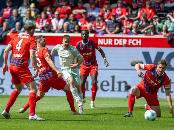 Von Werder ausgekontert: Heidenheim muss in die Relegation