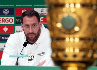 Mit Power ins Finale: Arminia-Trainer Mitch Kniat. Mit Power ins Finale: Arminia-Trainer Mitch Kniat.