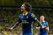 VILLARREAL, SPAIN - SEPTEMBER 30: Fabio Silva of UD Las Palmas celebrates scoring his team's first goal during the LaLiga match between Villarreal CF and UD Las Palmas at Estadio de la Ceramica on Sep