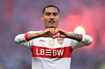 Enzo Millot erzielte einen Doppelpack beim Stuttgarter Pokal-Sieg. | Foto: Christian Kaspar-Bartke/Getty Images Enzo Millot erzielte einen Doppelpack beim Stuttgarter Pokal-Sieg. | Foto: Christian Kaspar-Bartke/Getty Images