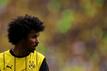 DORTMUND, GERMANY - MAY 17: Karim Adeyemi of Borussia Dortmund looks on during the Bundesliga match between Borussia Dortmund and Holstein Kiel at Signal Iduna Park on May 17, 2025 in Dortmund, German