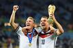 Lukas Podolski: Sportlicher Weltmeister auf, lyrischer Weltmeister neben dem Platz. Foto: Laurence Griffiths/Getty Images