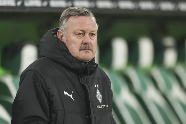 WOLFSBURG, GERMANY - JANUARY 14: Managing Director of Sport Roland Virkus of Borussia Moenchengladbach looks on prior to the Bundesliga match between VfL Wolfsburg and Borussia Mönchengladbach at Vol