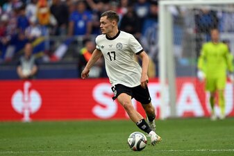 Vor dem Medizincheck in Liverpool: Der deutsche Nationalspieler Florian Wirtz. Vor dem Medizincheck in Liverpool: Der deutsche Nationalspieler Florian Wirtz.
