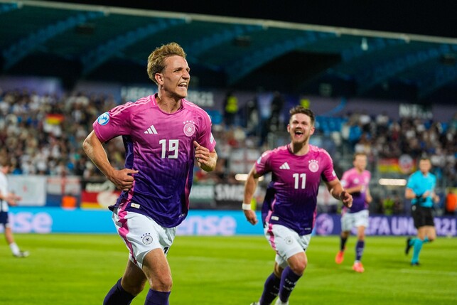 2:1 gegen England: Deutsche U21 steht im EM-Viertelfinale. Foto: Christian Hofer/Getty Images