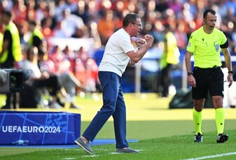 Mit Österreich spielte Rangnick bei der EM 2024 im Berliner Olympiastadion. (Archivbild) Mit Österreich spielte Rangnick bei der EM 2024 im Berliner Olympiastadion. (Archivbild)