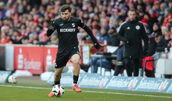 Berkan Taz spielte eine starke Saison für den SC Verl. | Foto: Matthias Kern/Getty Images