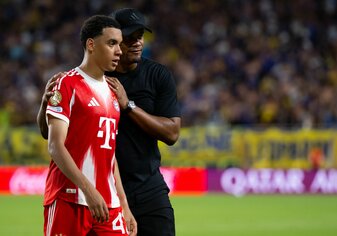 Bislang setzte Trainer Vincent Kompany Bayern-Star Jamal Musiala nur als Einwechselspieler. Bislang setzte Trainer Vincent Kompany Bayern-Star Jamal Musiala nur als Einwechselspieler.