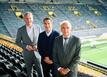 So vereint sieht man Hans-Joachim Watzke (l) und Reinhold Lunow (r) so gut wie nicht mehr