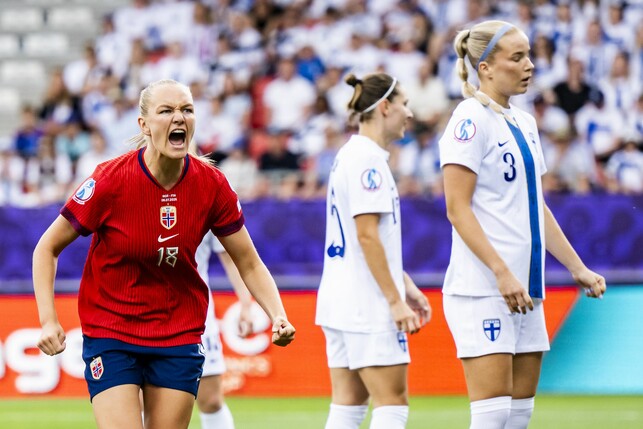 Norwegens Frida Maanum jubelt nach dem finnischen Eigentor.