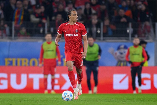 Kiliann Sildillia in seinem wohlmöglich letzten Spiel für den SC Freiburg gegen Werder Bremen.(Photo by Christian Kaspar-Bartke/Getty Images)