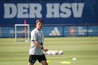 HSV-Trainer Polzin kann zufrieden sein. HSV-Trainer Polzin kann zufrieden sein.