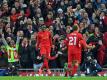 Divock Origi (M.) erzielt das 1:0 für den FC Liverpool (Quelle: SID)