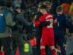 Jürgen Klopp und Ben Woodburn (r.) bejubeln den ersten Treffer des 17-Jährigen für den FC Liverpool. Foto: Peter Powell
<br>dpa-infocom GmbH