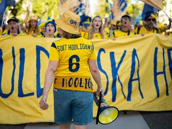 Schweden mit Unterstützung der "Soft Hooligans" Schweden mit Unterstützung der "Soft Hooligans"
