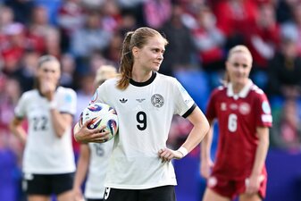 Hat Giulia Gwinn als Elfmeterschützin bei der EM vertreten: Sjoeke Nüsken Hat Giulia Gwinn als Elfmeterschützin bei der EM vertreten: Sjoeke Nüsken