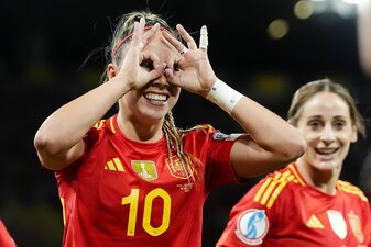 Athenea del Castillo und ihre Teamkolleginnen haben den EM-Titel fest im Blick. Athenea del Castillo und ihre Teamkolleginnen haben den EM-Titel fest im Blick.