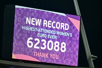 Die Bestmarke wird im Züricher Stadion mitgeteilt.