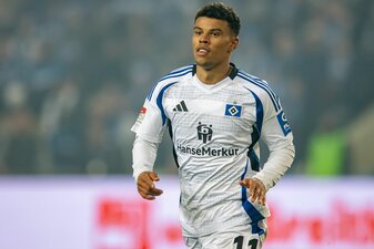 Nur fast weg: HSV-Stürmer Ransford Königsdörffer. Nur fast weg: HSV-Stürmer Ransford Königsdörffer.