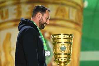 Bielefelds Trainer Mitch Kniat will wieder ins Pokal-Finale. Bielefelds Trainer Mitch Kniat will wieder ins Pokal-Finale.
