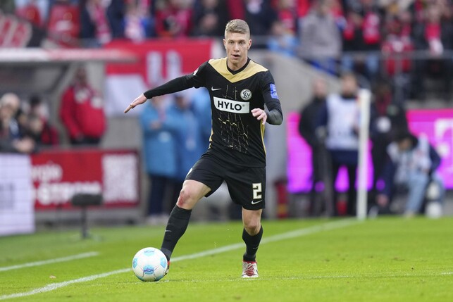 Elias Baum spielte in der vergangenen Saison auf Leihbasis für den SV Elversberg. | Foto: Pau Barrena/Getty Images