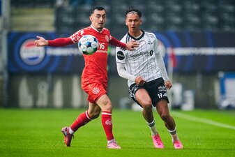 Der FSV Mainz 05 um Paul Nebel (l) zeigte in Trondheim eine schwache Leistung. Der FSV Mainz 05 um Paul Nebel (l) zeigte in Trondheim eine schwache Leistung.