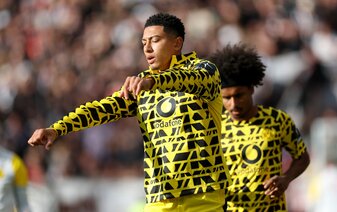 Für Jobe Bellingham war das Bundesliga-Debüt nach 45 Minuten beendet. | Foto: Stuart Franklin/Getty Images Für Jobe Bellingham war das Bundesliga-Debüt nach 45 Minuten beendet. | Foto: Stuart Franklin/Getty Images