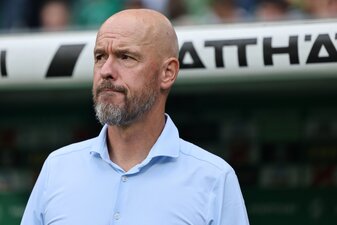 Erik ten Hag und Bayer Leverkusen gehen getrennte Wege. | Foto: Christof Koepsel/Getty Images Erik ten Hag und Bayer Leverkusen gehen getrennte Wege. | Foto: Christof Koepsel/Getty Images