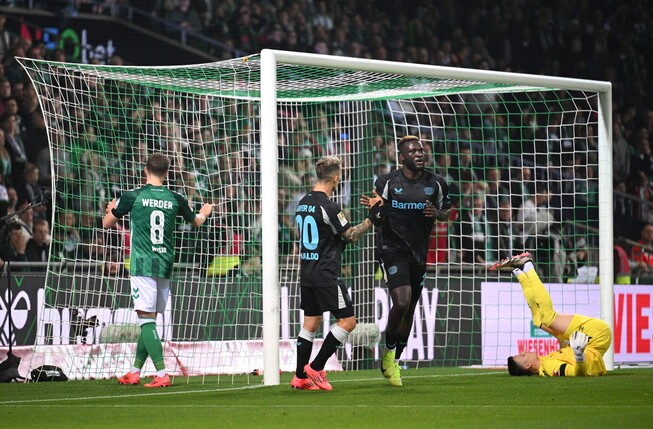 Victor Boniface: Bisher gegen, künftig für Werder. Foto: Stuart Franklin/Getty Images