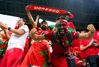 Auch bei der WM 2026 dabei: Marokko und seine Fans. Auch bei der WM 2026 dabei: Marokko und seine Fans.