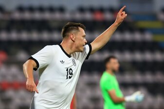 Dzenan Pejcinovic trifft beim U21-Debüt. Dzenan Pejcinovic trifft beim U21-Debüt.