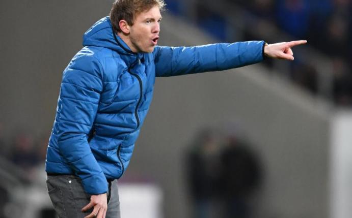 Trainer Julian Nagelsmann ist mit Hoffenheim in dieser Saison noch ungeschlagen. Foto: Uwe Anspach
<br>dpa-infocom GmbH