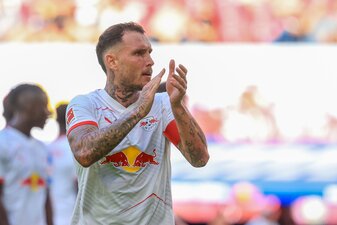 David Raum ist einer der zentralen Spieler bei RB Leipzig. (Archiv-Foto) David Raum ist einer der zentralen Spieler bei RB Leipzig. (Archiv-Foto)