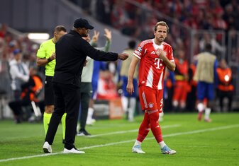 Vincent Kompany (l.) und Harry Kane. | Foto: Alex Grimm/Getty Images Vincent Kompany (l.) und Harry Kane. | Foto: Alex Grimm/Getty Images