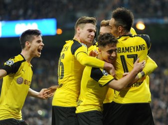 Der BVB geht als Gruppensieger ins Achtelfinale (Quelle: FIRO/SID)
<br>© 2016 SID Der BVB geht als Gruppensieger ins Achtelfinale (Quelle: FIRO/SID)
<br>© 2016 SID