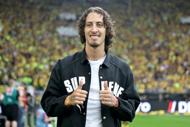 Fabio Silva, Last-Minute-Transfer des BVB, kam beim 3:0 gegen Union Berlin noch nicht zum Einsatz. Foto: Christof Koepsel/Getty Images