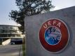 Das Hauptquartier der UEFA ist in Nyon. Foto: Jean-Christophe Bott
<br>dpa-infocom GmbH